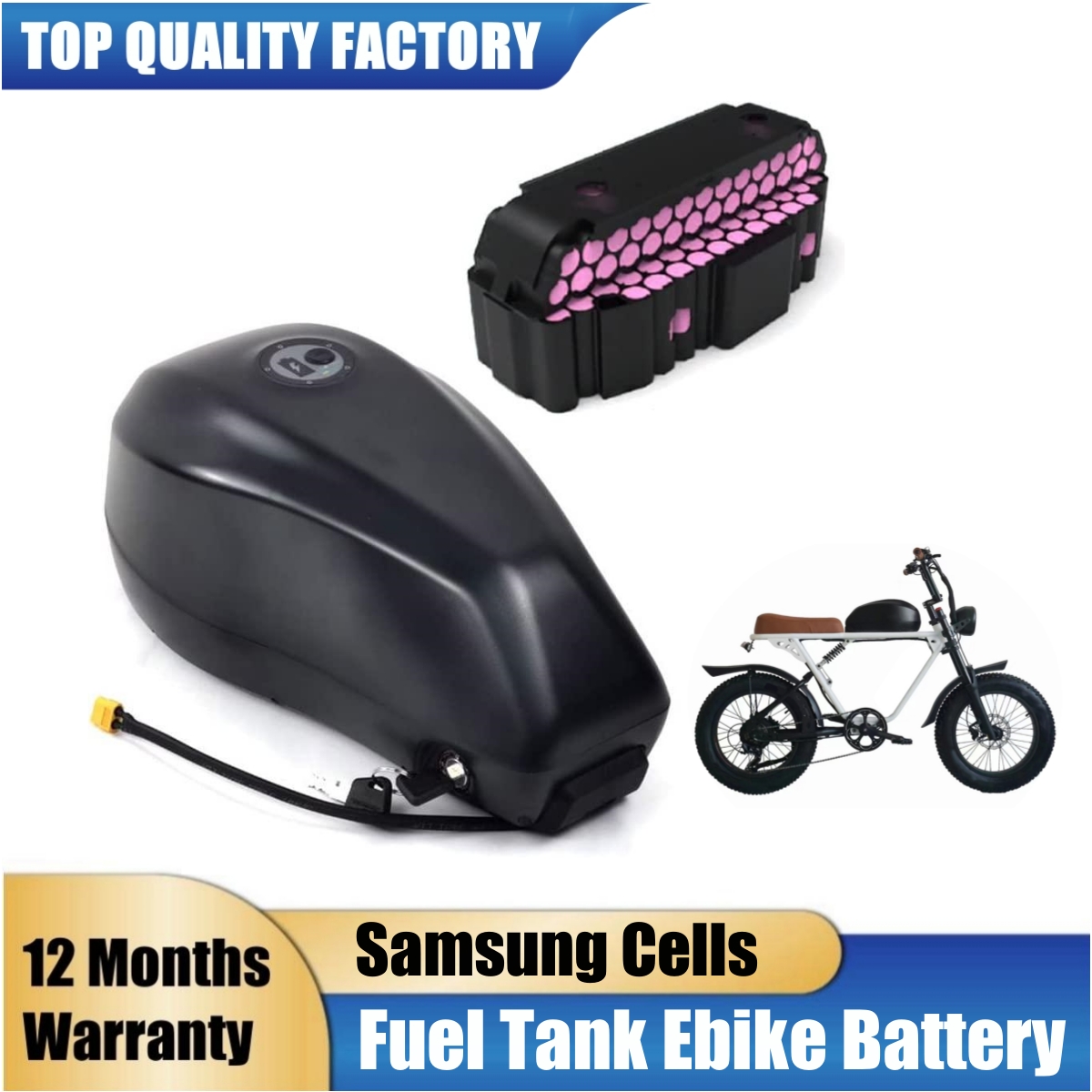 Fuel Tank Electric Bicycle Bat - Electric Bicycle Battery 72V 30Ah recension och pris