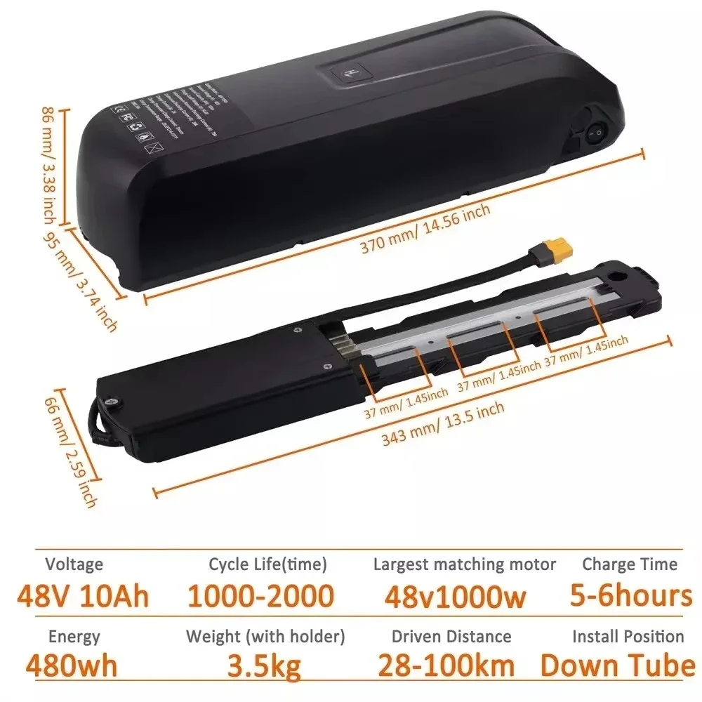 For Hailong EBike Battery 36V  - Ebike Battery 48V 20Ah Hailong recension och pris