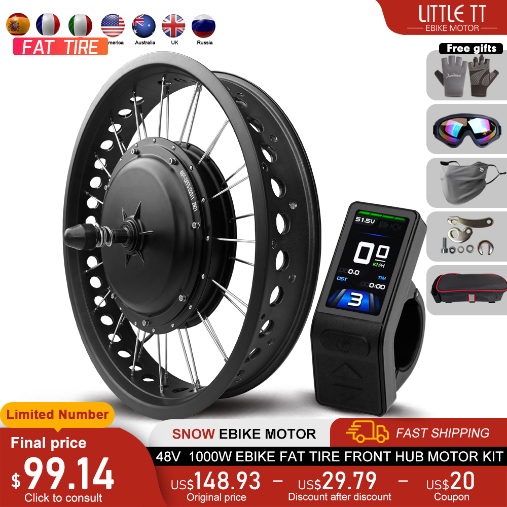 Fat E-Bike Conversion Kit 48V  - 72V 5000W Hub Motor Kit recension och pris
